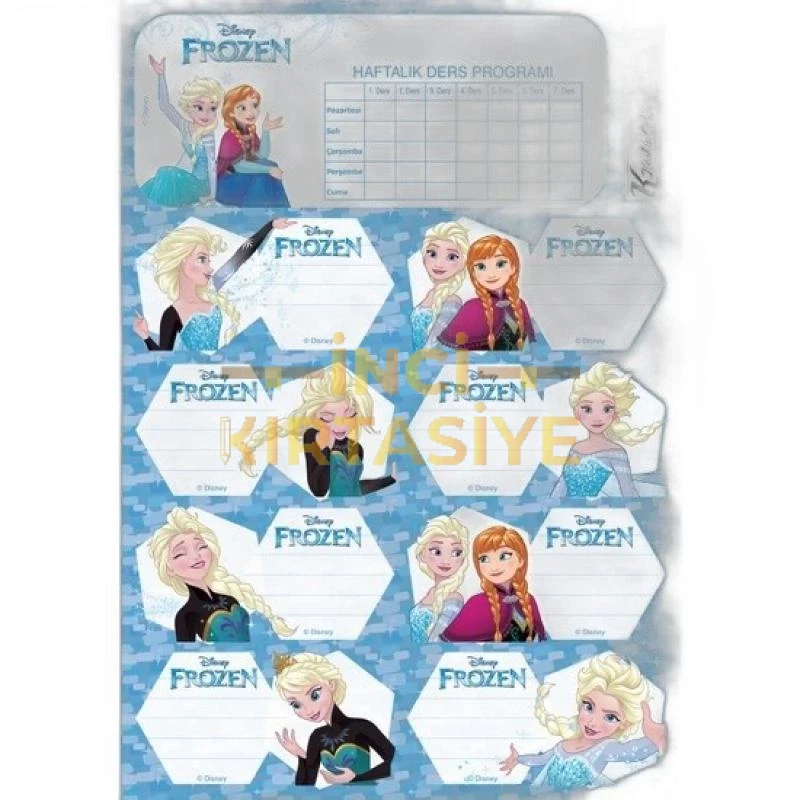 FROZEN DERS PROG.3LÜ ETİKET