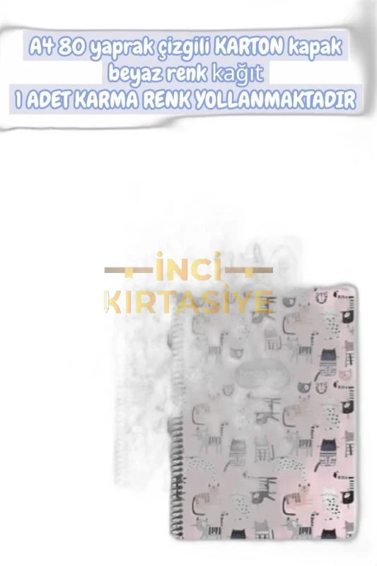 KESKİN ANIMAL FRİENDS A4 SPR. KRT. 80 YAPRAK ÇİZGİLİ DEFTER
