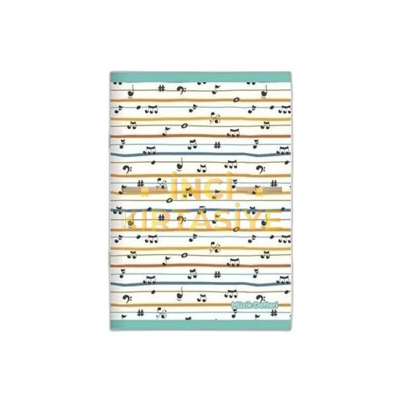 KESKIN A4 32 YP. TEL DIK. KARTON KAPAK MÜZIK DEFTERI