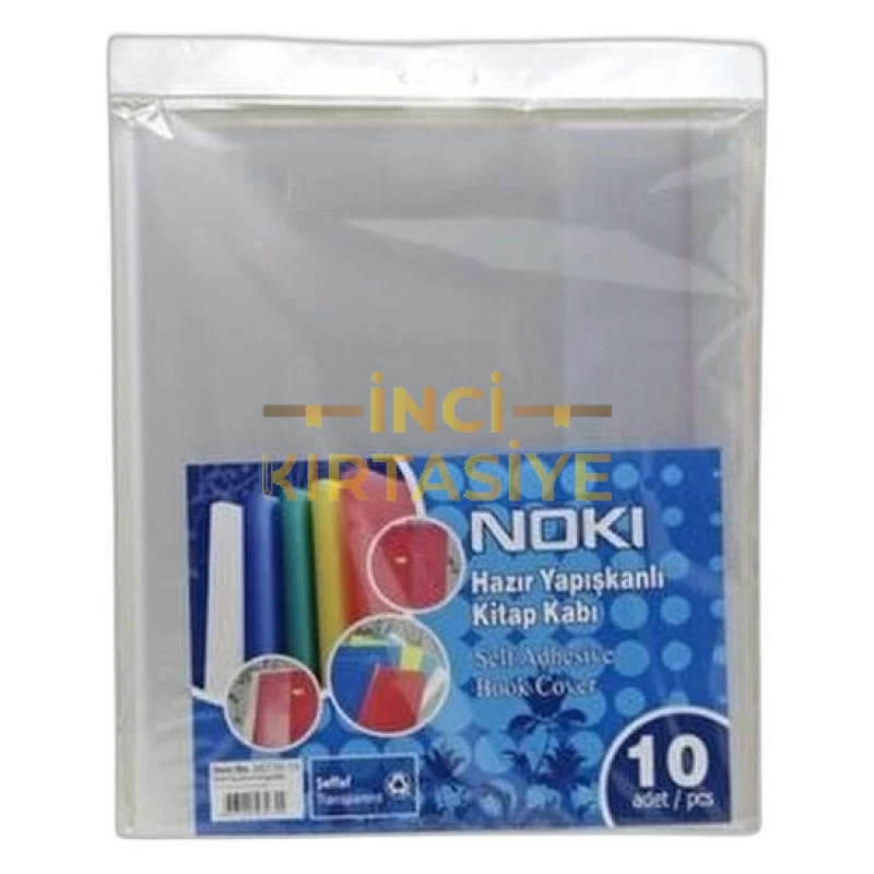 NOKİ HAZIR KİTAP KABI ŞEFFAF 10 LU PAKET