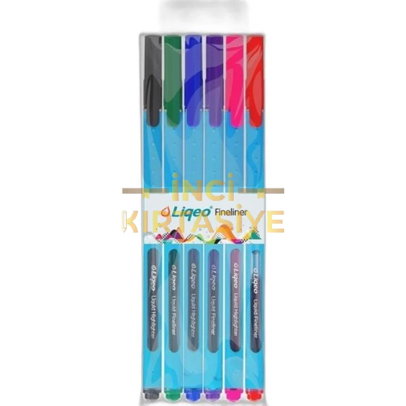 LIQEO FINELİNER KALEM 6'LI PVC