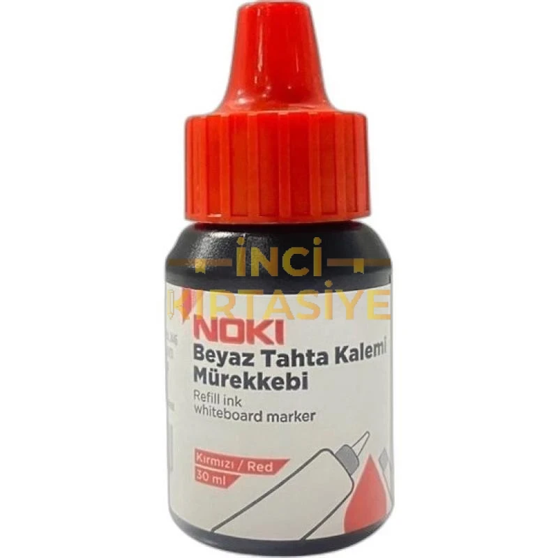 NOKİ BEYAZ TAHTA KALEM MÜREKKEBİ KIRMIZI 30 ML