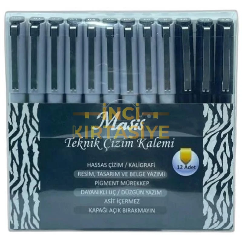 MASİS TEKNİK ÇİZİM KALEMİ 12Lİ