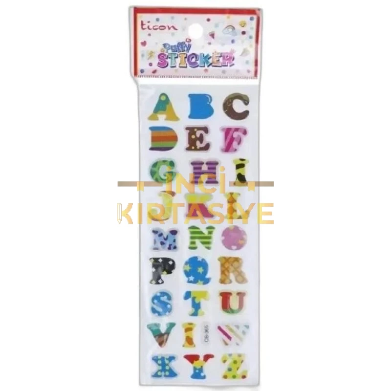 TİCON.TPS-005/4.PUFFY STICKER(HARF)