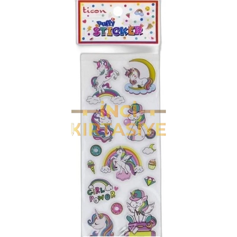 TİCON.TPS-011/3.PUFFY STICKER(UNICORN) ESKİ 009/6