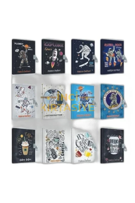 ÇINAR CİLTLİ SERT KAPAK HATIRA DEFTERİ KİLİTLİ ( ASTRONOT
