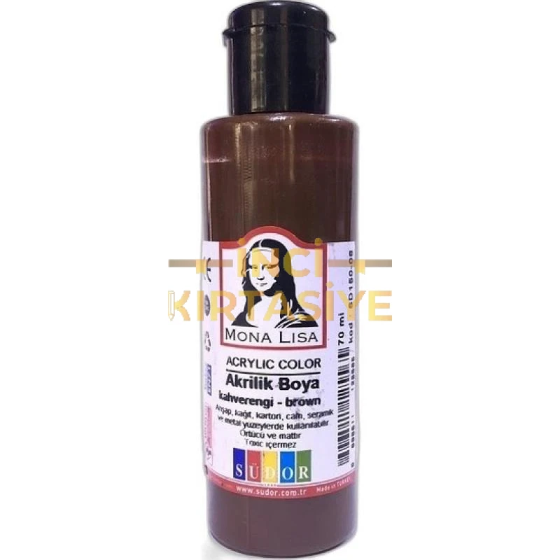 AKRİLİK BOYA 70 ML KAHVERENGİ