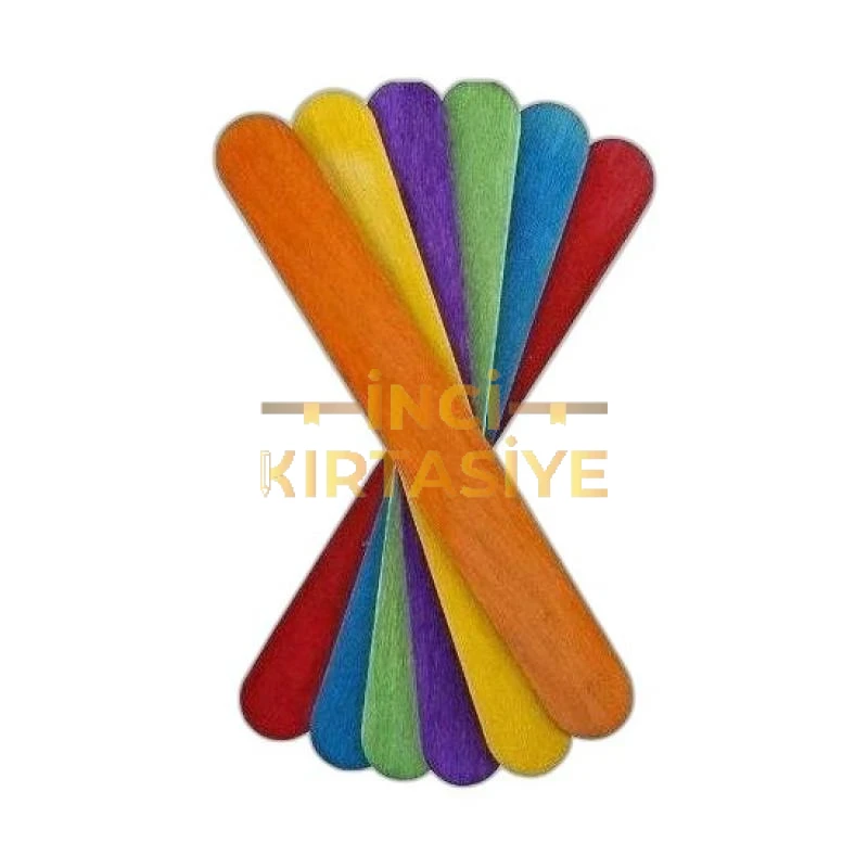 AHŞAP ÇUBUK   BÜYÜK RENKLİ