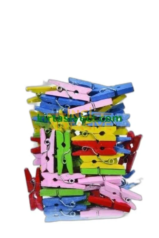 SÜDOR AHŞAP MANDAL KÜÇÜK 2,5 CM 30 LU RENKLI