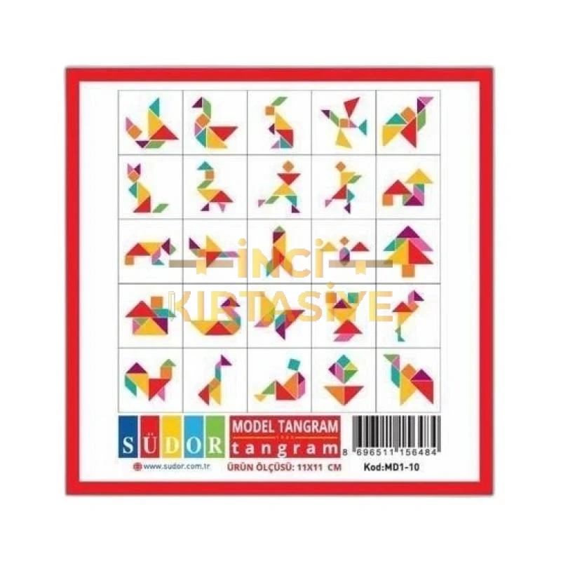 SÜDOR AHŞAP TANGRAM 14X14