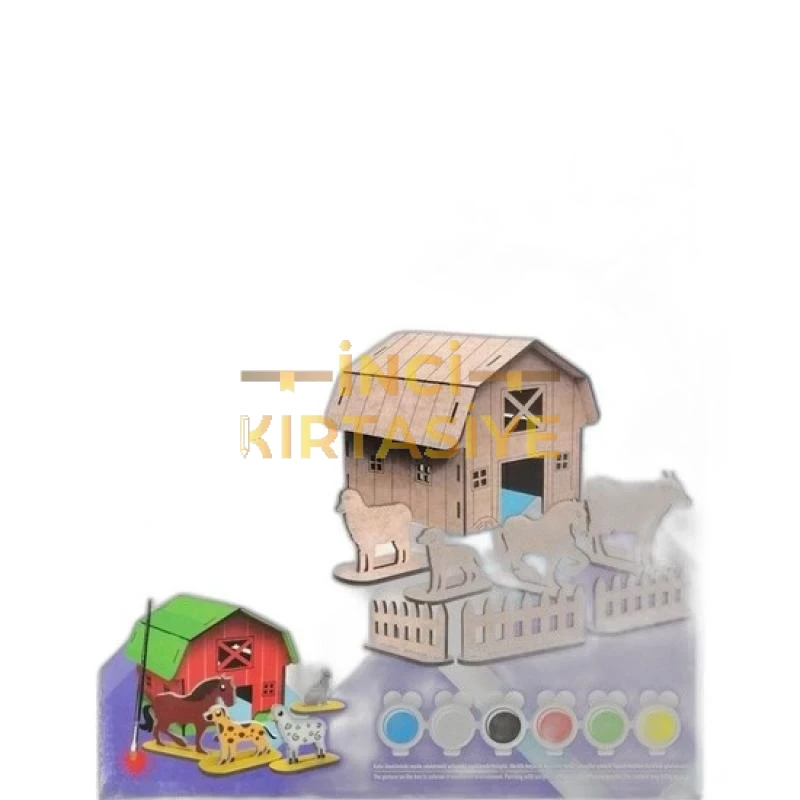 SÜDOR AHŞAP KUTULU MAKET ÇIFTLIK BOYAMA SETI BÜYÜK