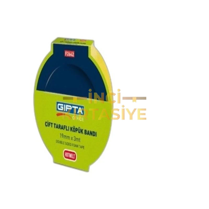 GIPTA 19MMX3MT ÇİFT TARAFLI KÖPÜK BANT