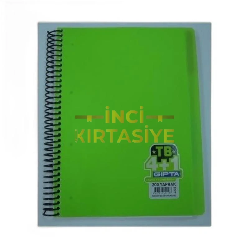 GIPTA TB SP 200YAP 4+1 BÖLÜMLÜ DEFTER