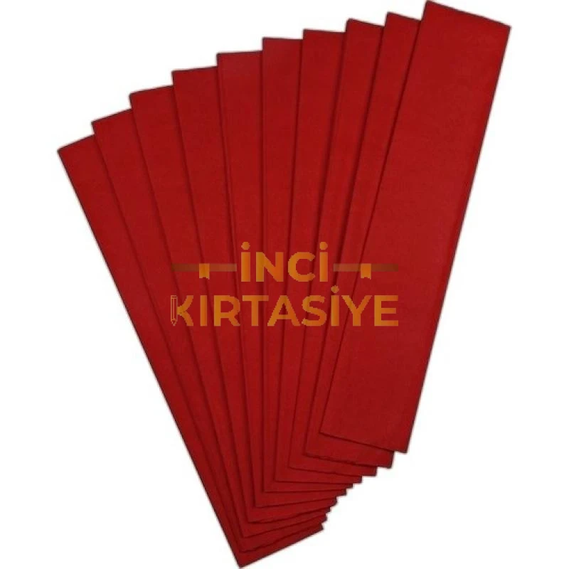 GIPTA 50X200  RENKLİ KRAPON KAĞIDI KIRMIZI