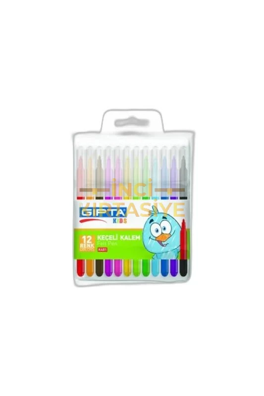 GIPTA 12 KEÇELİ BOYA KALEMİ