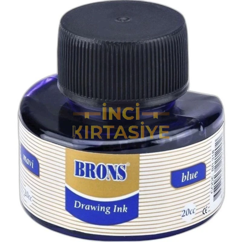 BRONS MAVİ ÇİNİ MÜREKKEP 20CC
