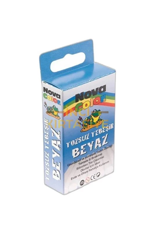 N.COLOR TOZSUZ TEBEŞİR 10 LU BEYAZ