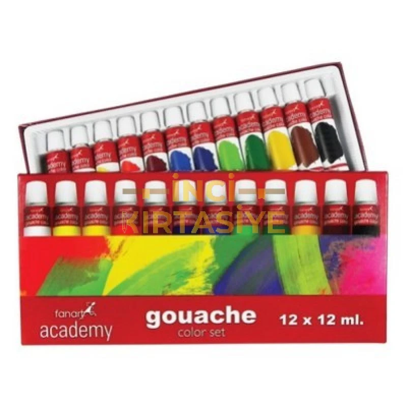 FANART ACADEMY GUAJ BOYA SETİ 12X12ML
