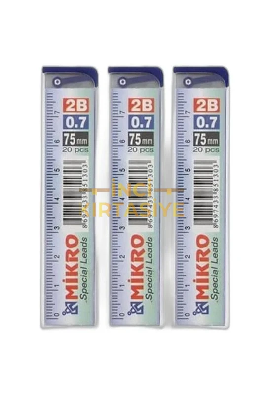 MİKRO M-750 75MM CETVELLİ KURŞUN KALEM UCU 0.7MM