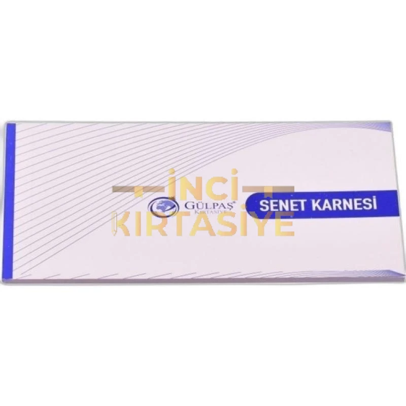 GÜLPAŞ SENET DEFTERİ 9,3X20CM 50YAP.