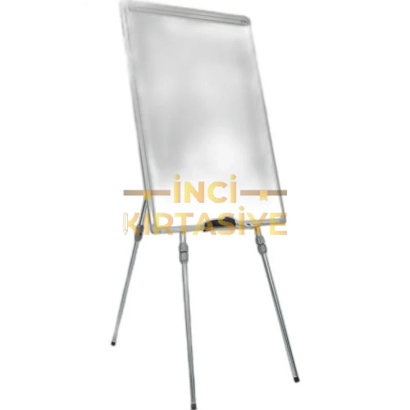 İNTER 40*55 ELEGANT ÇERÇEVE LAMİNANT YÜZEYLİ TELESKOPİK AYAKLI BEYAZ YAZI TAHTASI