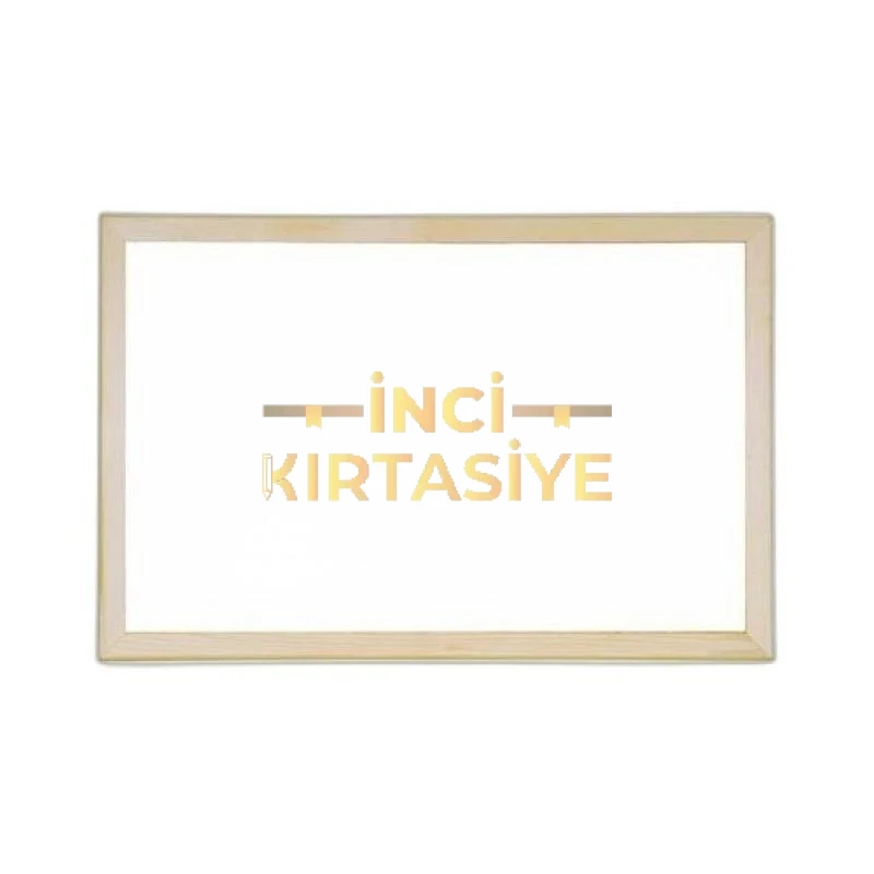 İNTERPANO 30*45 AHŞAP ÇERÇEVELİ LAMİNANT YÜZEY D. MONTE BEYAZ YAZI TAHTASI