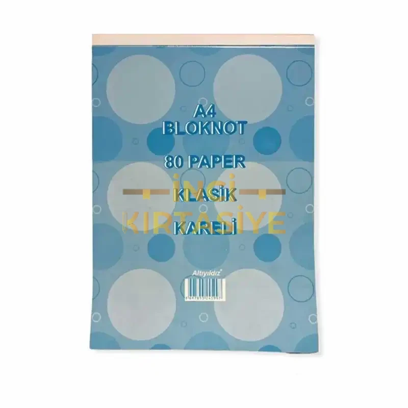 ALTINYILDIZ A4 50 YAP ÇİZGİLİ-KARELİ BLOKNOT