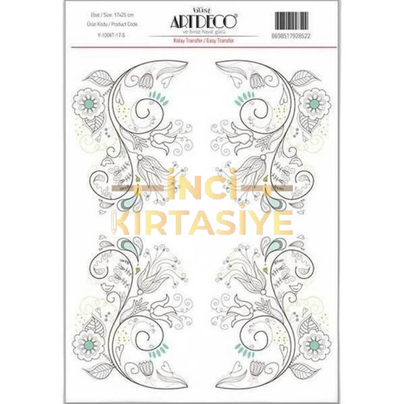 ARTDECO KOLAY TRANSFER 17X25CM DESEN NO:5