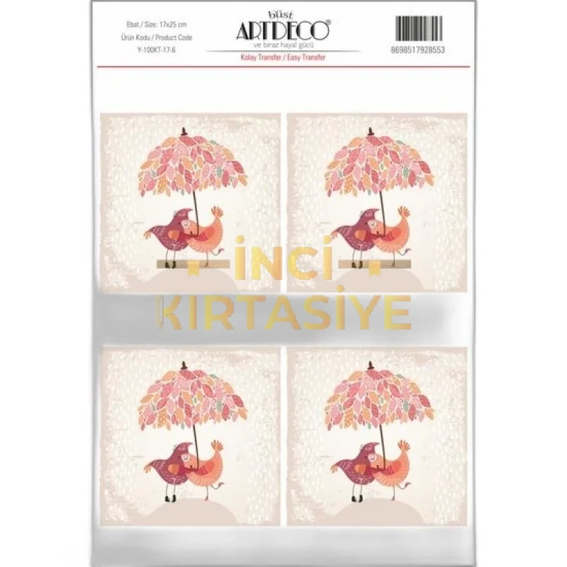 ARTDECO KOLAY TRANSFER 17X25CM DESEN NO:6
