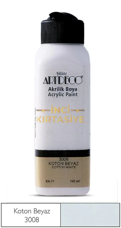 ARTDECO AKRİLİK BOYA 140ML KOTON BEYAZ 3008