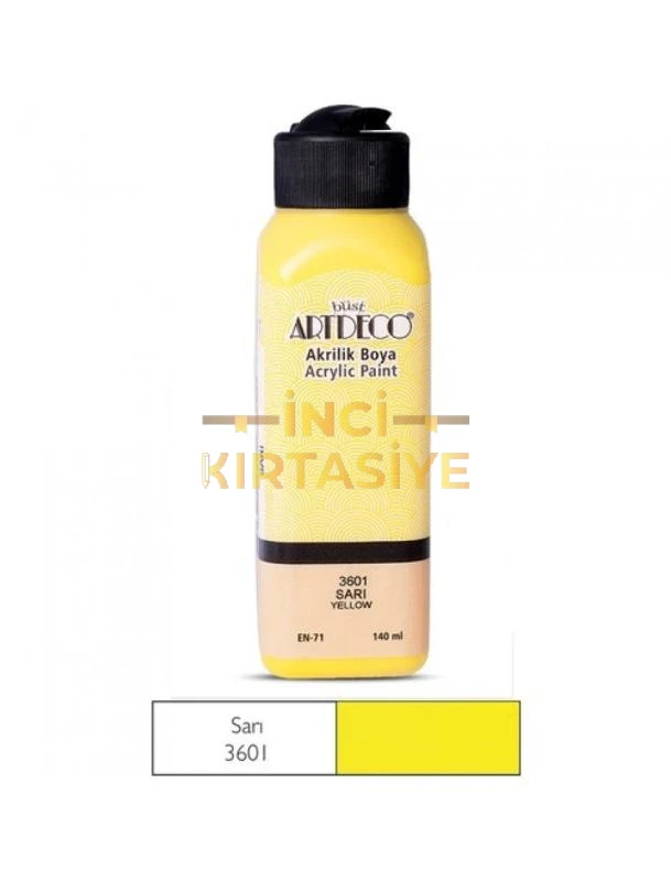 ARTDECO AKRİLİK BOYA 140ML SARI 3601