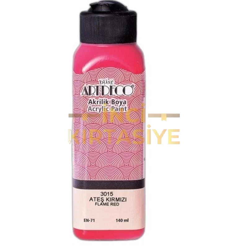 ARTDECO AKRILIK BOYA 140ML ATEŞ KIRMIZI 3015