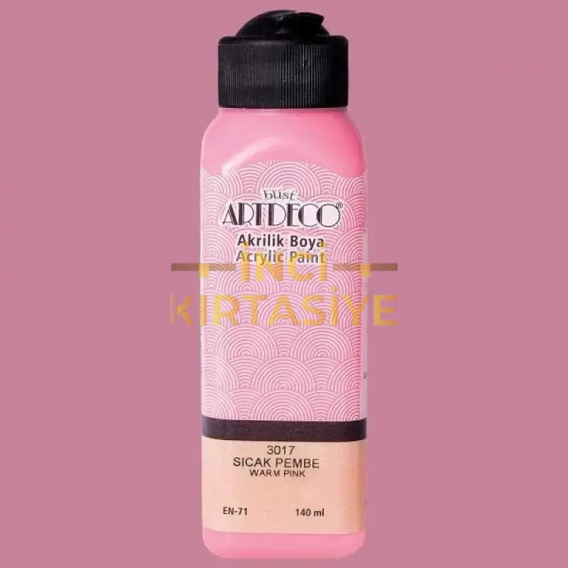 ARTDECO AKRİLİK BOYA 140ML SICAK PEMBE 3017