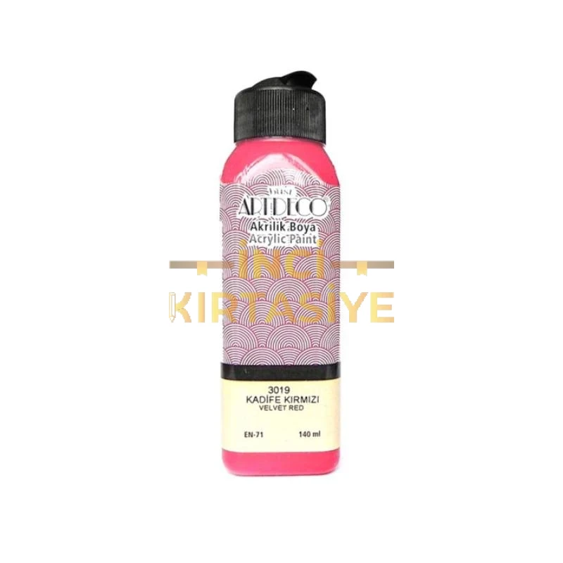 ARTDECO AKRİLİK BOYA 140ML KADİFE KIRMIZI 3019
