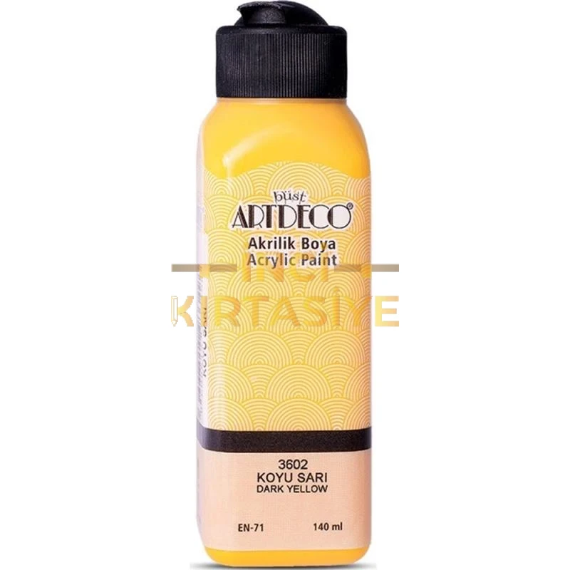 ARTDECO AKRİLİK BOYA 140ML KOYU SARI 3602