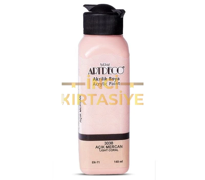 ARTDECO AKRİLİK BOYA 140ML AÇIK MERCAN 3038