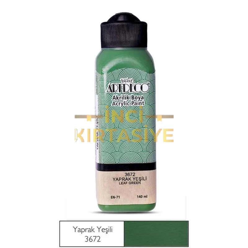ARTDECO AKRİLİK BOYA 140ML YAPRAK YEŞİLİ 3672