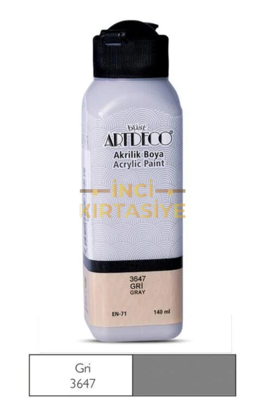 ARTDECO AKRİLİK BOYA 140ML GRİ 3647