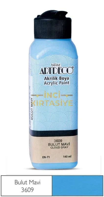 ARTDECO AKRİLİK BOYA 140ML BULUT MAVİ 3609