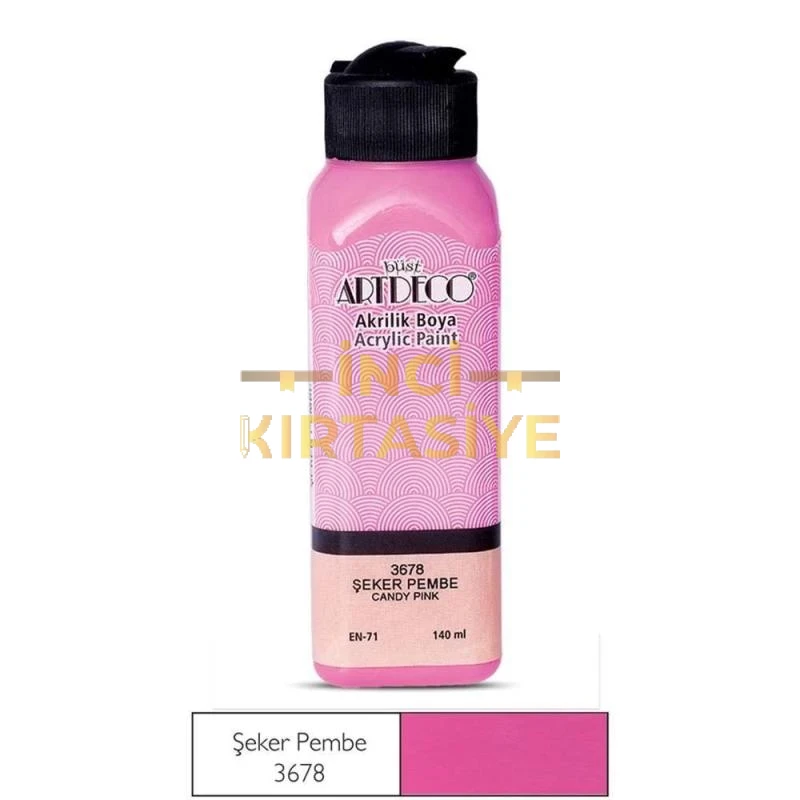 ARTDECO AKRİLİK BOYA 140ML ŞEKER PEMBE 3678