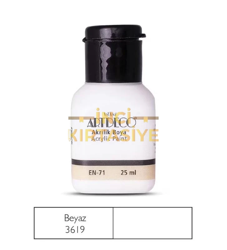 ARTDECO AKRİLİK BOYA 25ML BEYAZ 3619