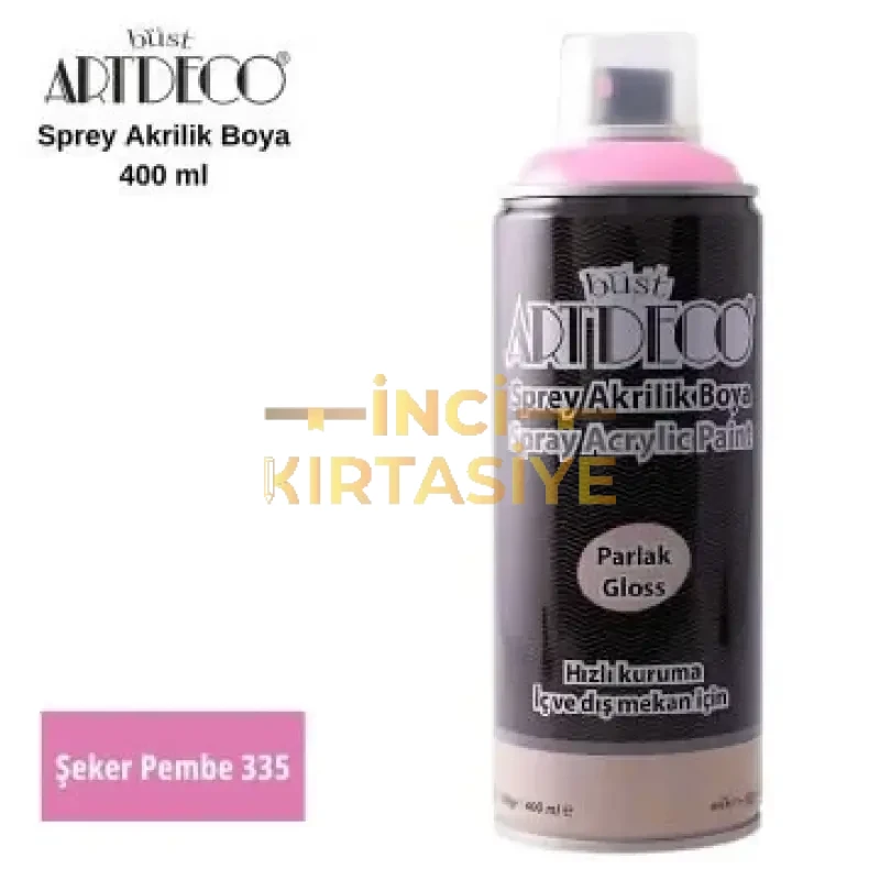 ARTDECO AKRİLİK SPREY BOYA 400ML ŞEKER PEMBE 335