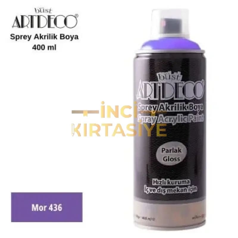 ARTDECO AKRİLİK SPREY BOYA 400ML MOR 436