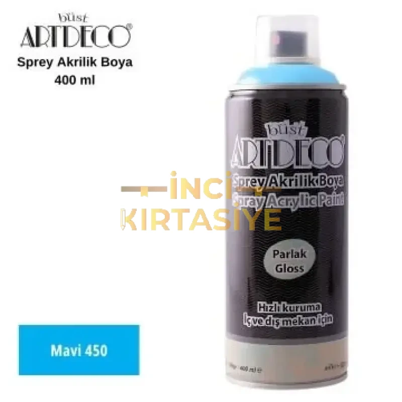 ARTDECO AKRİLİK SPREY BOYA 400ML MAVİ 450