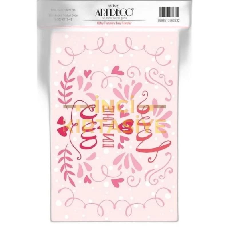 ARTDECO KOLAY TRANSFER 17X25CM DESEN NO:43