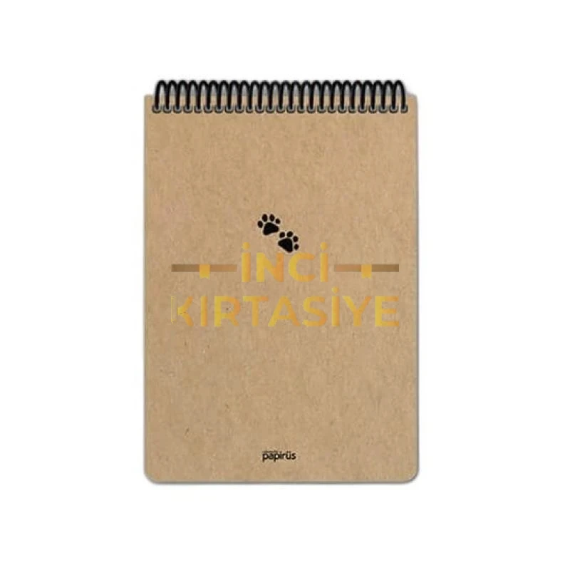 PAPİRÜS  KRAFT BLOKNOT 17 X 24 ÇİZGİLİ BLOKNOT