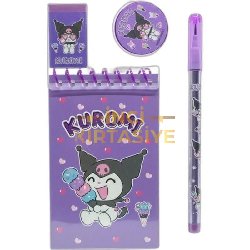 KUROMI KIRTASİYE SETİ 4 LÜ