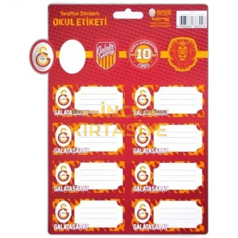 GALATASARAY OKUL ETİKETİ 3YP (25X12)