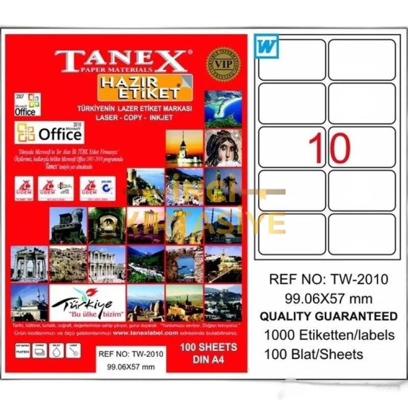 TANEX TW-2010 BİLGİSAYAR ETİKETİ
