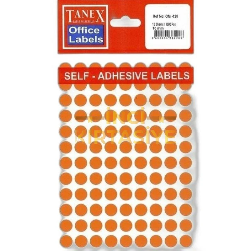TANEX OFC-128 MİX COLOR OFİS ETİKETİ